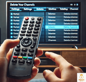 كيف احذف قنوات من الرسيفر humax