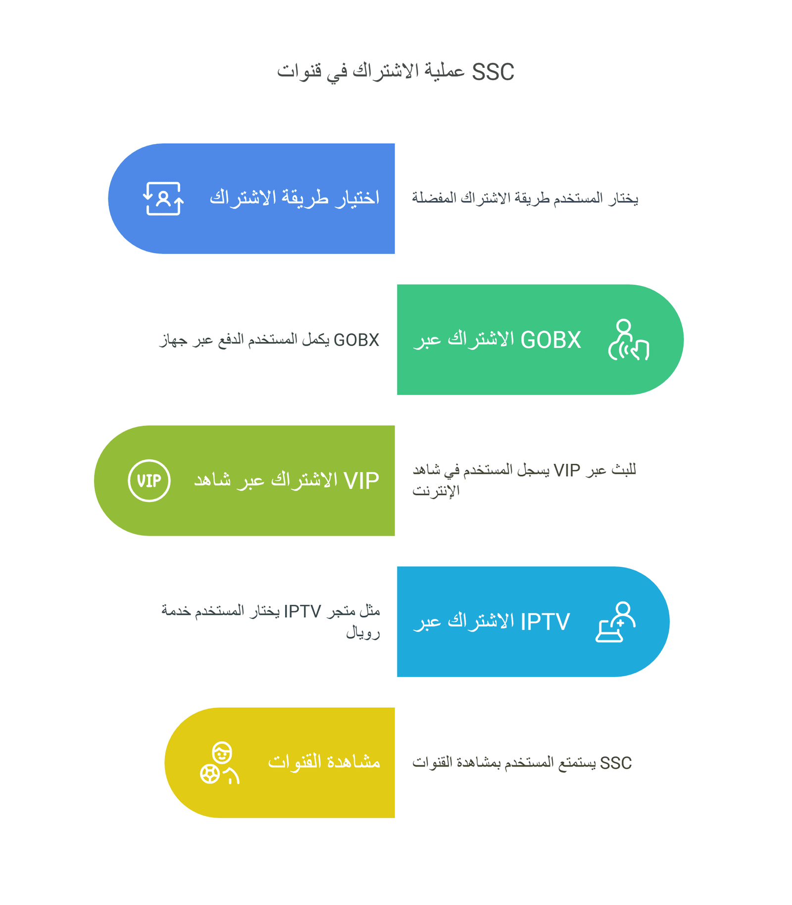 اشتراك قنوات ssc